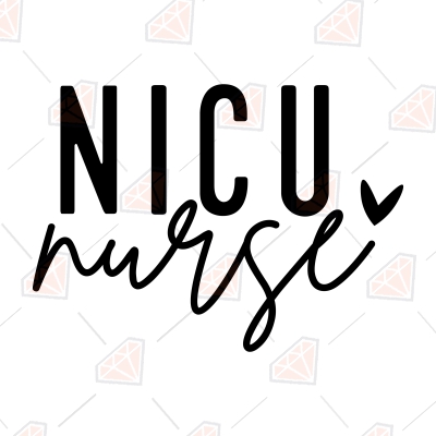 Nicu Nurse SVG, Nurse Life SVG Digital Design | PremiumSVG