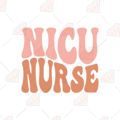 Nicu Nurse SVG Design, Retro Wavy Text SVG | PremiumSVG