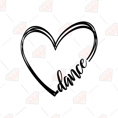 The Red Love Heart Will Naturally Dance The Simple Phrase Svg, Svg