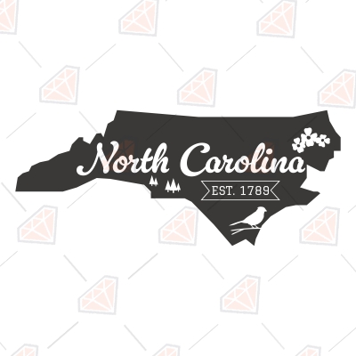 North Carolina State SVG Design, Vector Files | PremiumSVG