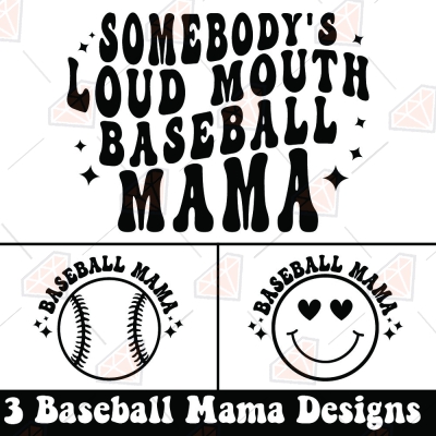 Mother's Day - Baseball Mama shirt, Somebody's Loud Mouth baseball