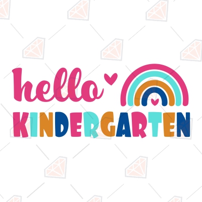 Hello Kindergarten SVG, Kindergarten Shirt PNG | PremiumSVG