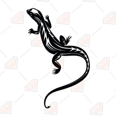 Lizard SVG Clipart & Cut File | PremiumSVG