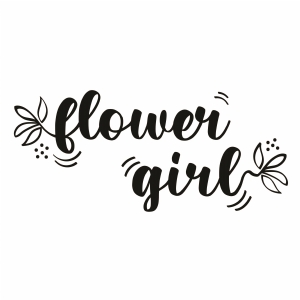 Flower Girl SVG Cut File, Instant Download | PremiumSVG