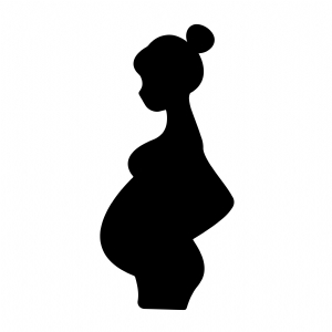 pregnant silhouette template