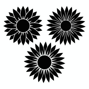 sunflower silhouette