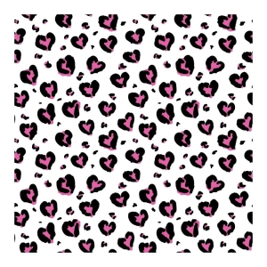 Pink Brush Heart Leopard Pattern SVG & Cricut File | PremiumSVG