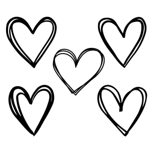 Doodle Heart SVG Bundle, Hand Drawn Hearts SVG Bundle | PremiumSVG