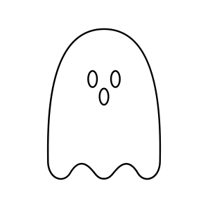 Ghost Outline SVG, PNG, JPEG Files | PremiumSVG