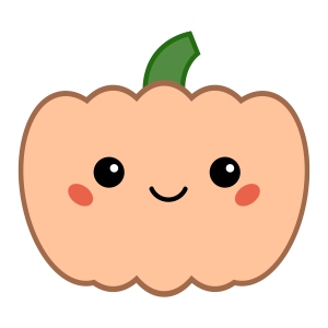 Cute Pumpkin SVG Design, Halloween Cute Pumpkin SVG | PremiumSVG