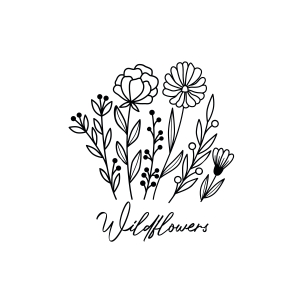 wildflower bouquet sketch