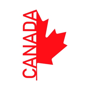 Half Maple Half Canada Text SVG, Maple Leaf Canada SVG Vector Files ...