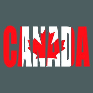 Canada Text Covered with Flag SVG, Maple Leaf SVG Instant Download ...