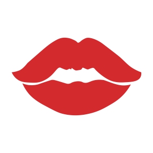 Basic Lips SVG Cut Files, Kiss Lips SVG Instant Download | PremiumSVG