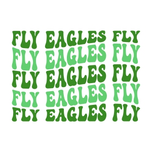 Fly Eagles Fly Football Clipart Silhouette SVG