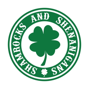 Here For The Shenanigans SVG Cut File, St. Patrick's Day Design ...