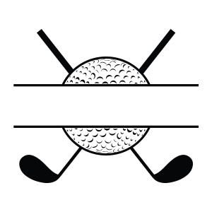 Monogram Golf Ball and Sticks SVG, Digital Download | PremiumSVG