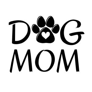 Dog Mom With Heart Paw SVG Design File | PremiumSVG