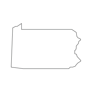 Pennsylvania Outline SVG, Vector Map SVG | PremiumSVG