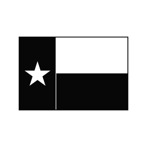 Texas Flag SVG Black and White | PremiumSVG