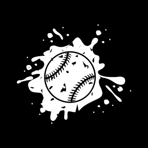 Distressed Baseball Ball Svg