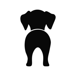 puppy silhouette vector