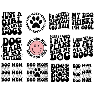 Dog svg, Funny dog quotes SVG bundle, Funny quotes svg, Dog mom svg, Paw svg,  do