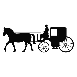 Horse and Carriage SVG, Carriage Cut and Clipart File | PremiumSVG