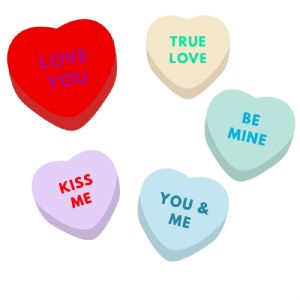 Valentines Conversation Hearts SVG Design File | PremiumSVG