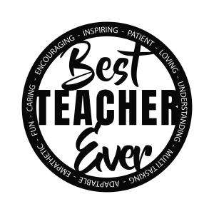 Best Teacher Ever SVG Images & Clipart Files | PremiumSVG