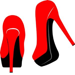 Red High Heel SVG Design