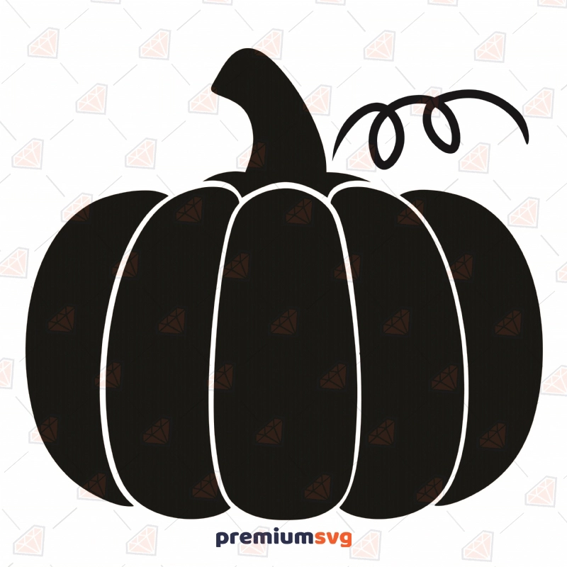 Black Pumpkin SVG, Pumpkin Clipart SVG Instant Download | PremiumSVG