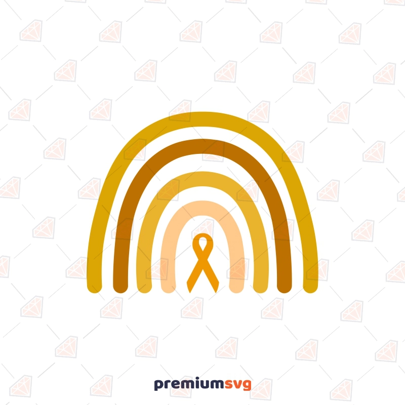 Childhood Cancer Awareness Rainbow SVG Autism SVG Svg