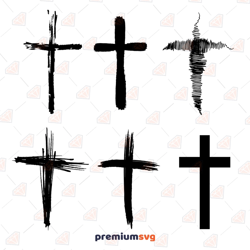 Wooden Cross SVG, Rustic Cross Cut File