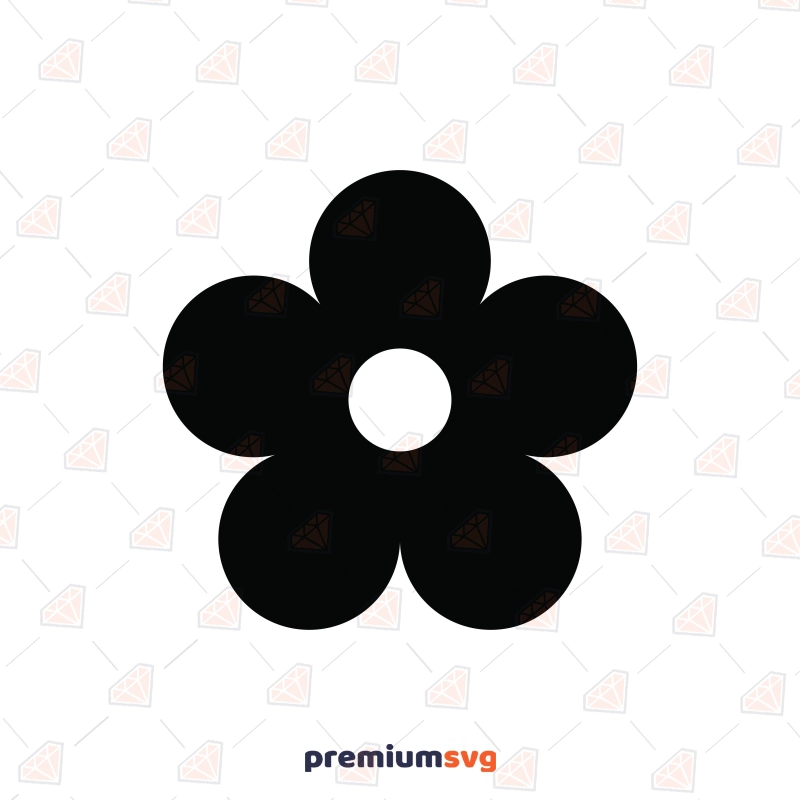 Daisy Silhouette SVG Daisy SVG Svg