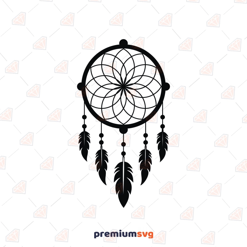 Dreamcatcher SVG Cut File Drawings Svg