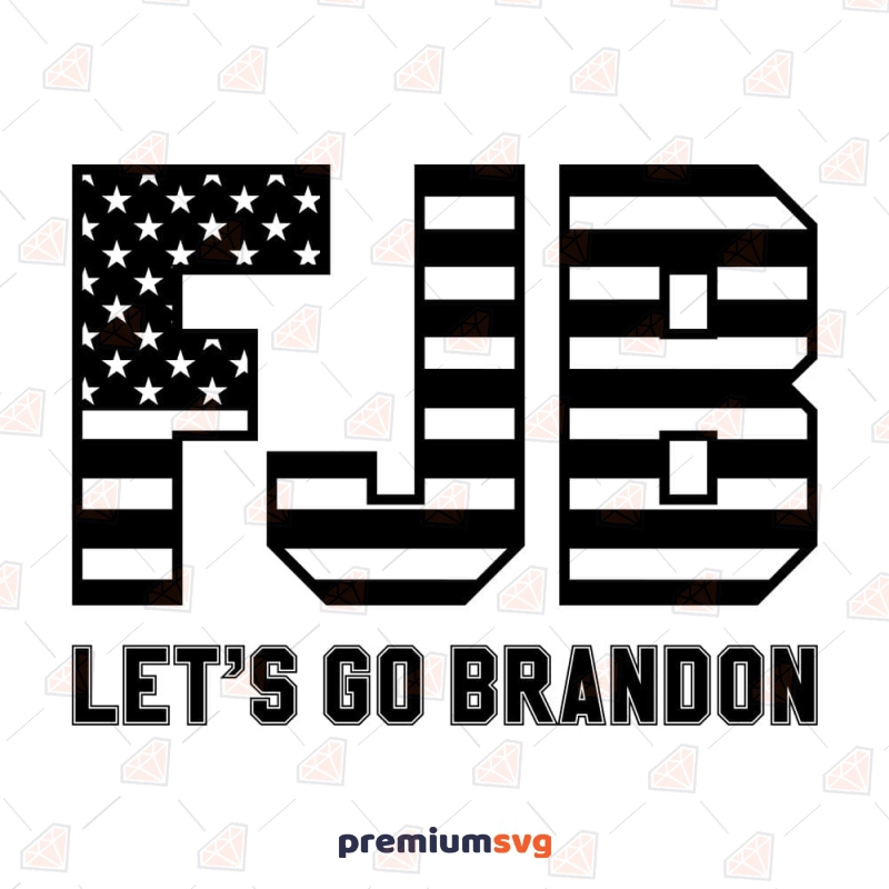 Let's Go Brandon Lets Go Brandon w/Stars Biden #fjb 11 x 8.5 Custom – My Custom  Stencils