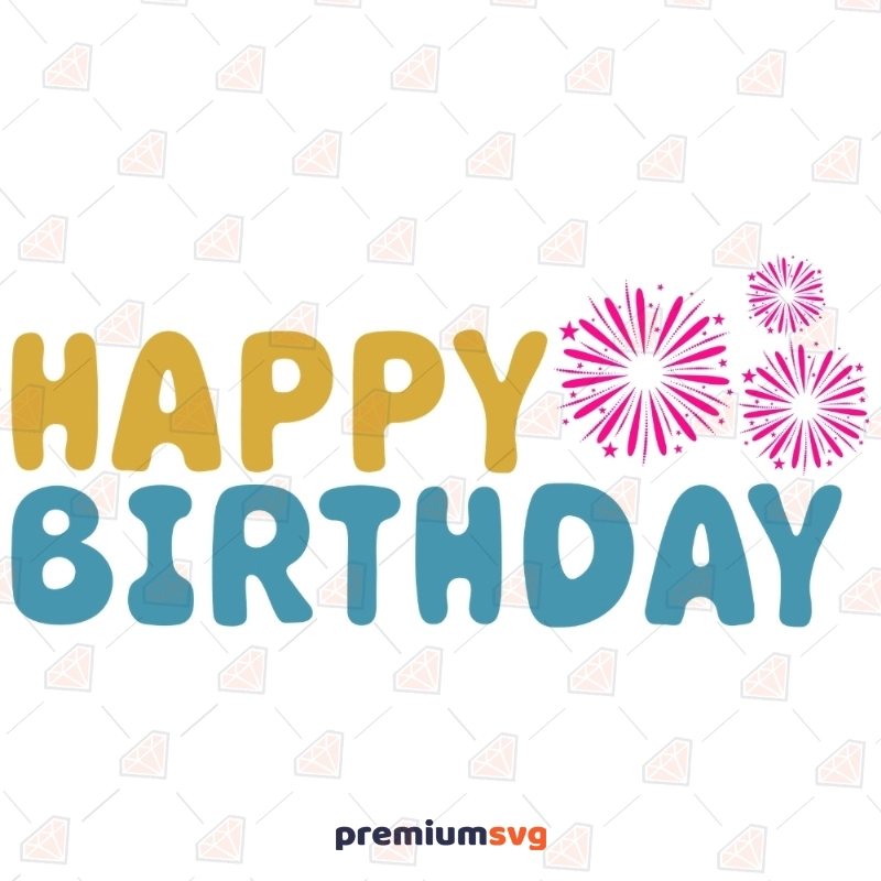 Birthday Girl SVG Happy Birthday Cursive Digital Download SVG PNG Pretty  Card File Cricut Cutter Machine Family Birthday Clip Art 