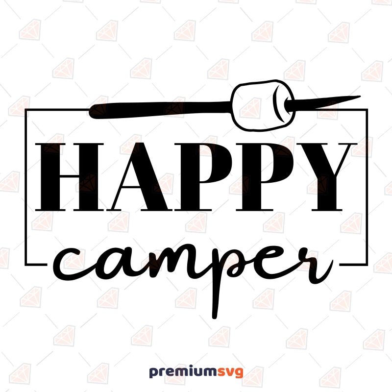 Happy Camper Svg - Camping SVG