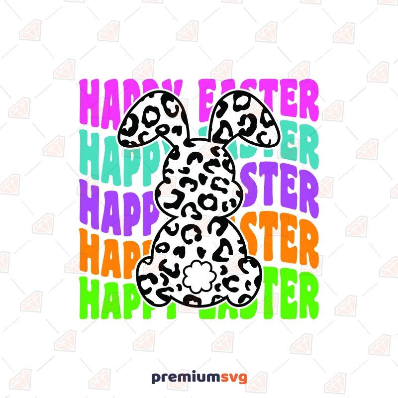 Happy Easter SVG with Bunny Easter Day SVG Svg