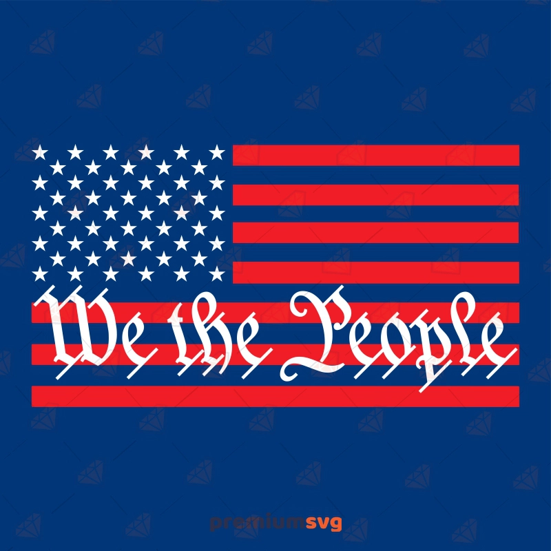 We the People Png Digital Download Distressed US Constitution