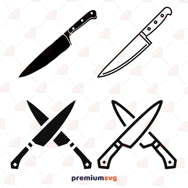 Knife SVG , Knife Clipart, Knife Files for Cricut, Knife Cut Files