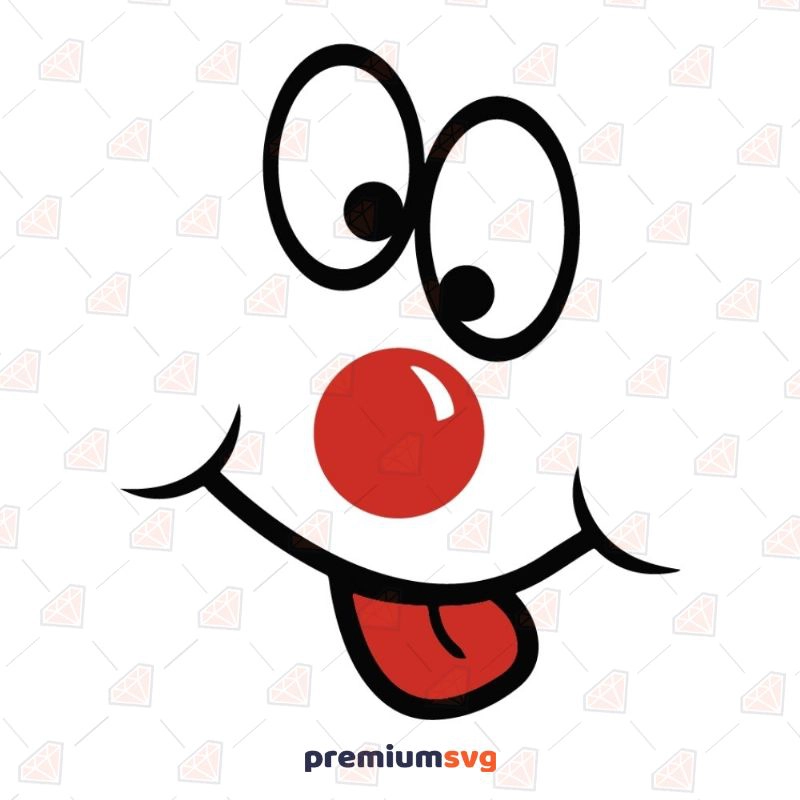 Red Nose Day Face Svg Cut Files PremiumSVG