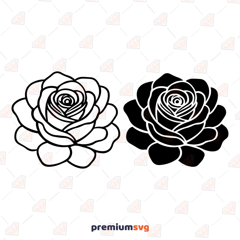 Rose SVG Cut Files Flower SVG Svg