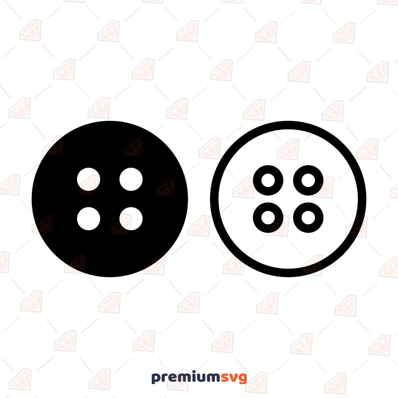 Sewing Button SVG Cut Files, Instant Download | PremiumSVG