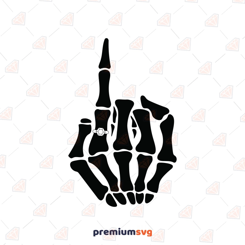 Skeleton Engagement Finger SVG, Funny Engagement SVG Funny SVG Svg