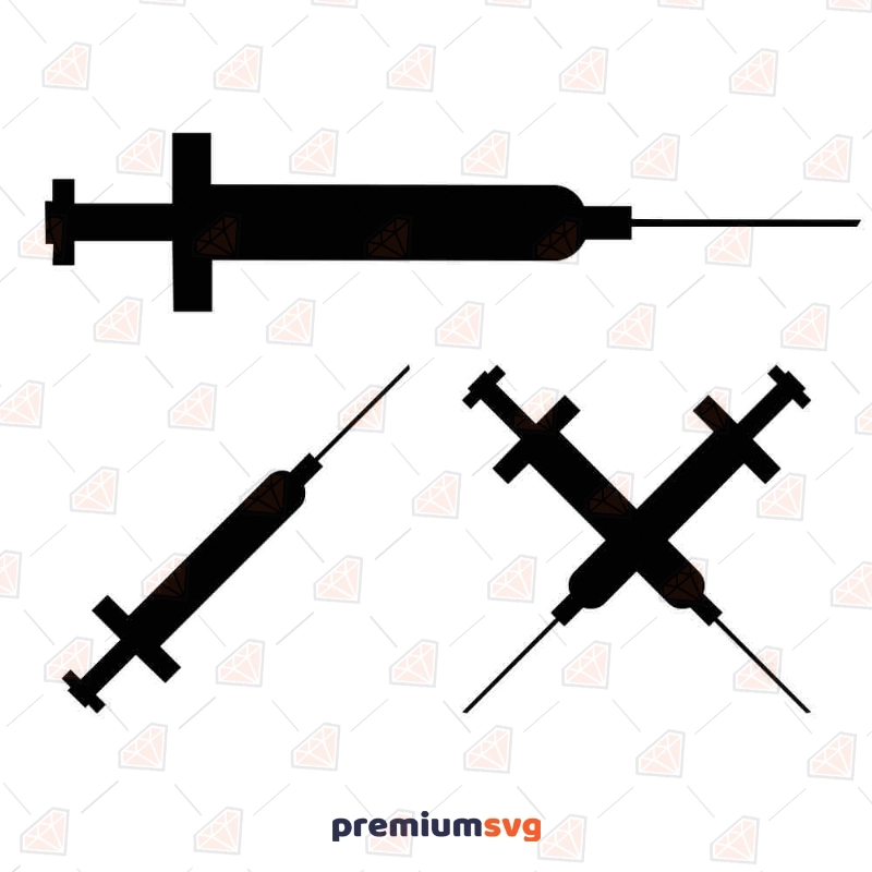 Syringes Bundle SVG, Syringe Vector Clipart Design | PremiumSVG