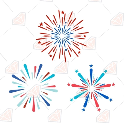 4th of July Fireworks SVG Bundle Cut & Clipart Files | PremiumSVG