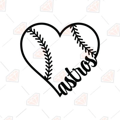 Trendy Astros SVG, Astros SVG with Heart | PremiumSVG