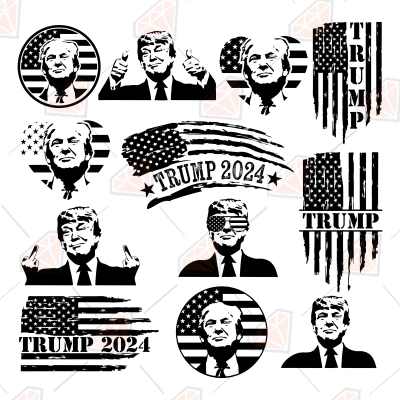 Trump SVG Bundle, 2024 Make America Great Again SVGs | PremiumSVG